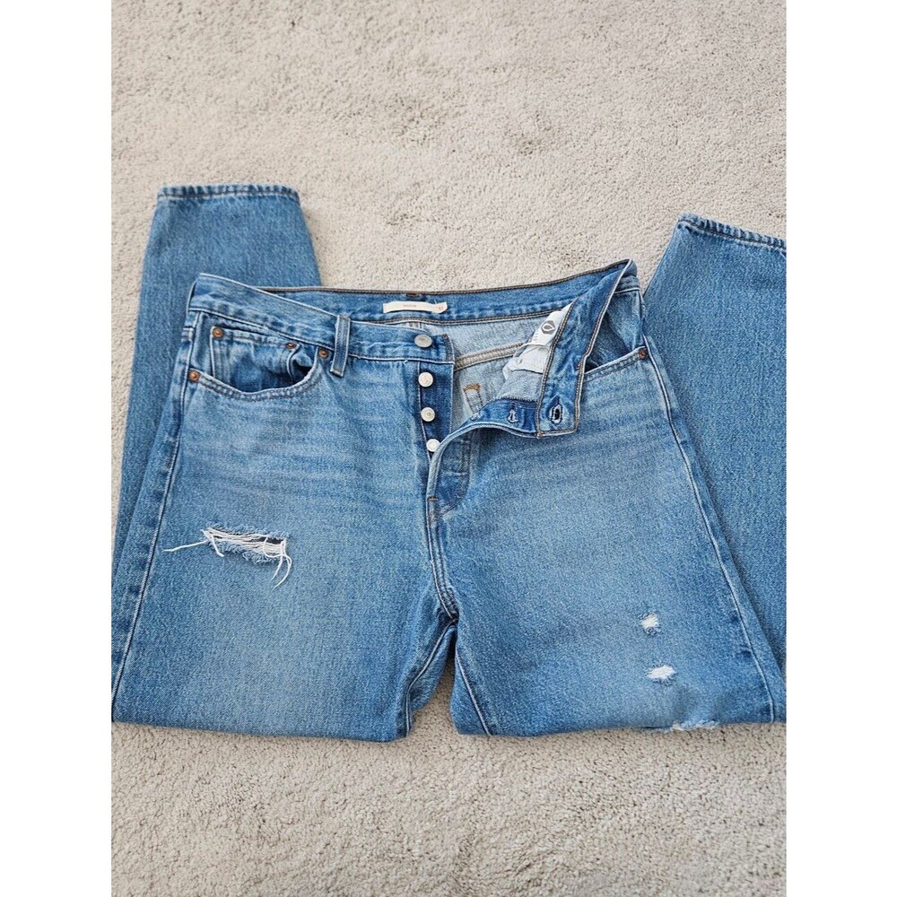 Levi's | Wedgie High Rise Button Closure Jeans Womens 32 Cotton Denim Classic